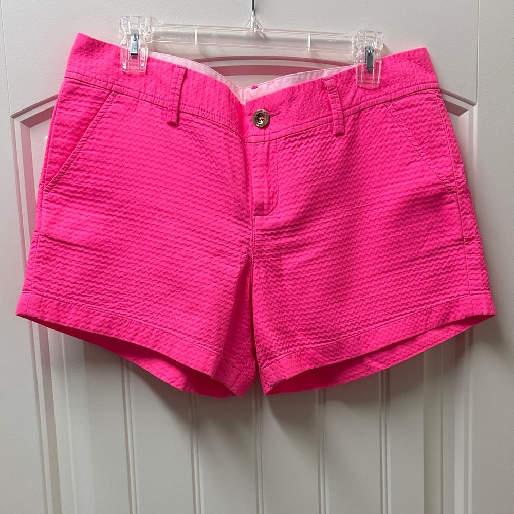Lilly Pulitzer Vibrant Pink Textured Shorts